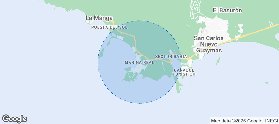 Marina Real Airbnb map